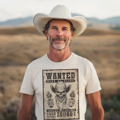 Oude Wanted Poster uit het Wilde Westen T-shirt