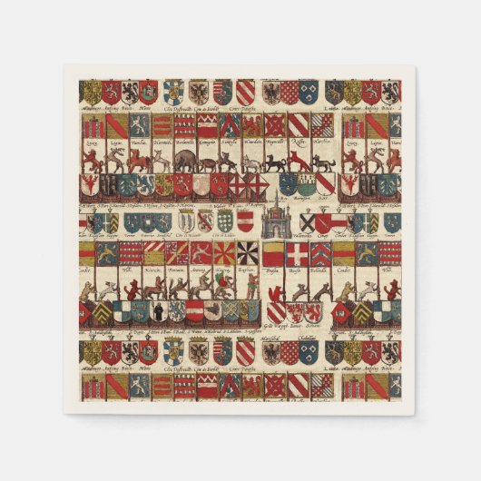 Oude Wapenheraldiek van Wallonië Servet (Voorkant)