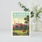 Oude Warren Michigan Briefkaart (Staand voorkant)