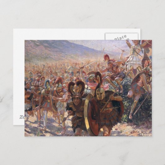 Oude Warriors Briefkaart (Voorkant / Achterkant)