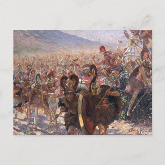 Oude Warriors Briefkaart (Voorkant)