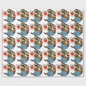 Oude Wasbeerliefde Cadeaupapier (Vlak)