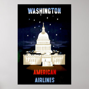 Oude Washington DC-reisposter Poster