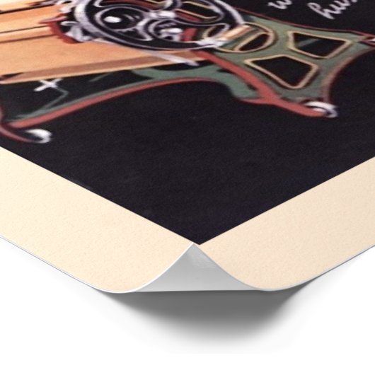 Oude waslijst poster (Hoek)