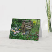 Oude wasmangel Tuin Landschap Bloementuin Kaart (Voorkant)