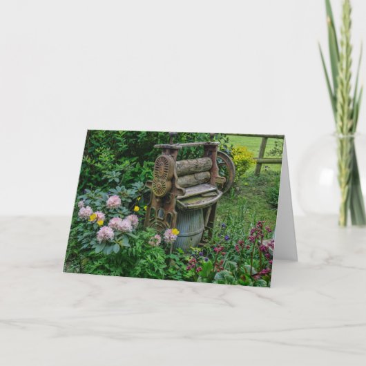 Oude wasmangels Sfeervol tuin Bloementuin Kaart (Voorkant)