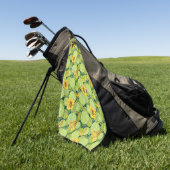 Oude Waterlelies Golfhanddoek (Groen)
