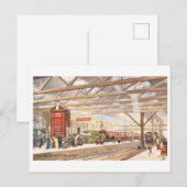 Oude Waterloo Station (Londen) Briefkaart (Voorkant / Achterkant)