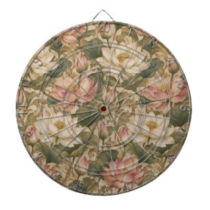 Oude Waterlotus Botanische Bloempatroon Dartbord