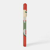 Oude Watermeloen Blokpatroon iPhone 16 Hoesje (Rechterkant)