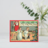 Oude waterverf A Joyful Christmas  Feestdagenkaart (Staand voorkant)