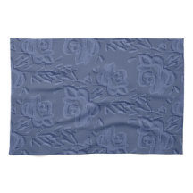 Oude waterverf bloemen blauw