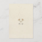 Oude waterverf envelop met wilde bloemen informatiekaartje (Achterkant)