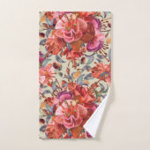 Oude waterverf-fuchsia-bloesems bad handdoek (Handdoek)