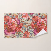 Oude waterverf-fuchsia-bloesems bad handdoek (Handdoek)