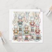 Oude waterverf Notenkraker Kaart (Voorkant / Achterkant in situ)