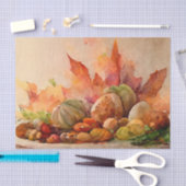Oude waterverf Thanksgiving Festieve Herfst Tissuepapier (Craft)