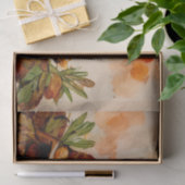 Oude waterverf Thanksgiving kalkoen diner Tissuepapier (Geschenk)