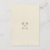 Oude waterverfomsluiting met wilde bloemen informatiekaartje (Achterkant)