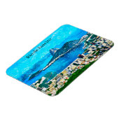 Oude waterverfschildering van Rio de Janeiro Magneet (Linkerzijde)