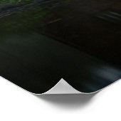 Oude waterwielmolen met grote historische schoonhe poster (Hoek)