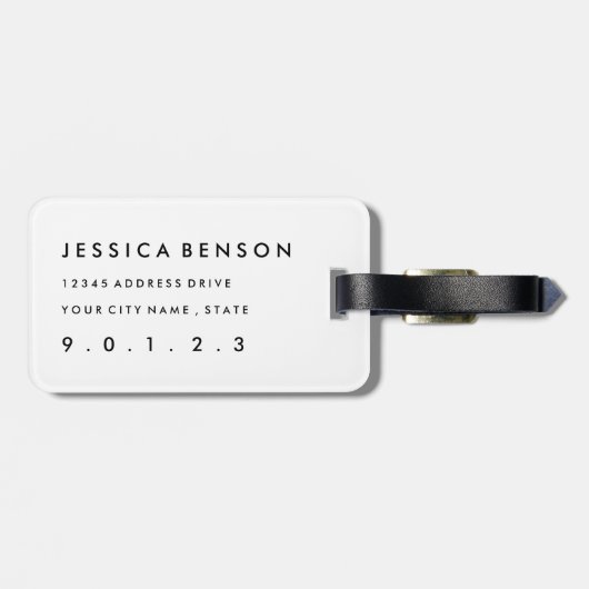 Oude Weatherbal Bagagelabel (Achterkant horizontaal)