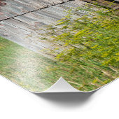 Oude Weathered Barn Foto Afdruk (Hoek)