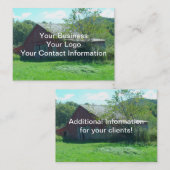 Oude Weathered Barn Visitekaartje (Voorkant / Achterkant)