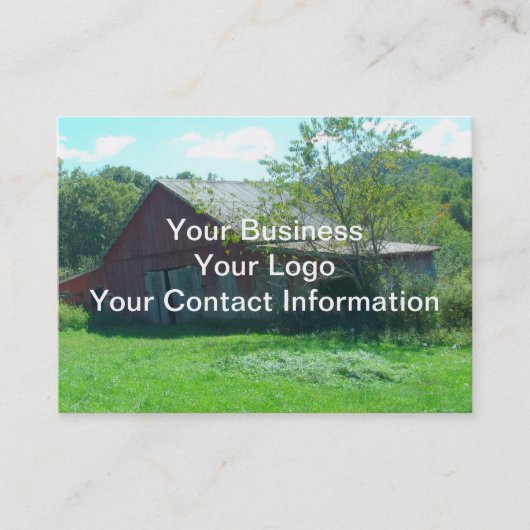 Oude Weathered Barn Visitekaartje (Voorkant)