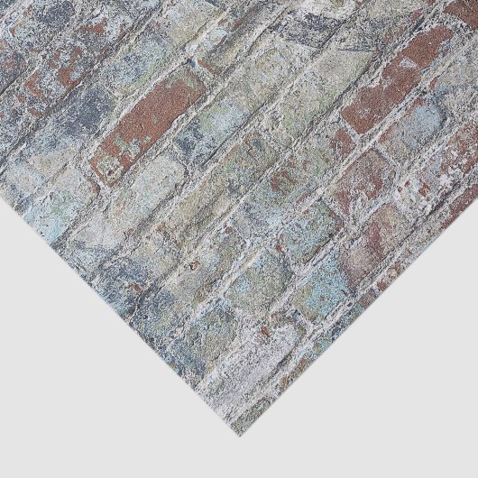 Oude Weathered Brick Wall textuur Tissuepapier (Detail)