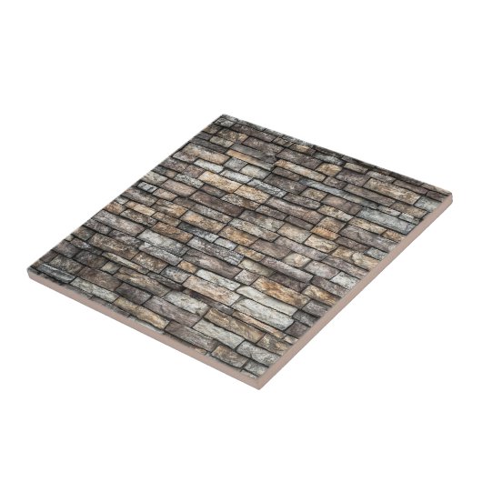 Oude Weathered Stone Wall textuur Tegeltje (Zijkant)