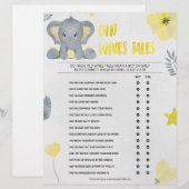 Oude weduwen [Baby olifant [geel]] Briefhoofd (Voorkant / Achterkant)