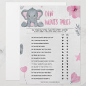 Oude weduwen [Baby olifant [Roze]] Briefhoofd (Voorkant / Achterkant)