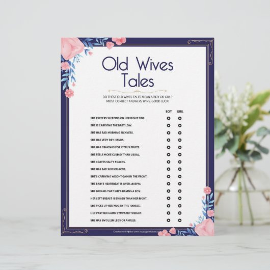 Oude weduwen [Lijst van Floral] Briefhoofd (Staand voorkant)