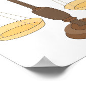 Oude weegschaal of balansbalk poster (Hoek)