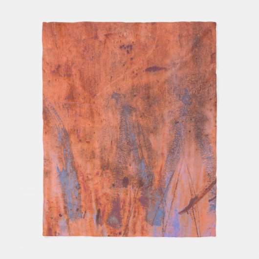 Oude weerskorrelige textureabstract, gerijpt, vero fleece deken (Voorkant)