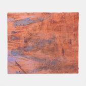 Oude weerskorrelige textureabstract, gerijpt, vero fleece deken (Voorkant (Horizontaal))