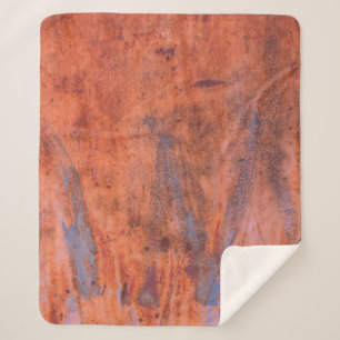 Oude weerskorrelige textureabstract, gerijpt, vero sherpa deken