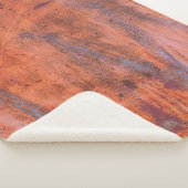 Oude weerskorrelige textureabstract, gerijpt, vero sherpa deken (3/4)