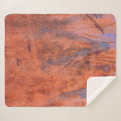 Oude weerskorrelige textureabstract, gerijpt, vero sherpa deken (Voorkant (horizontaal))