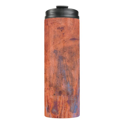 Oude weerskorrelige textureabstract, gerijpt, vero thermosbeker (Voorkant)