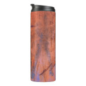 Oude weerskorrelige textureabstract, gerijpt, vero thermosbeker (Geroteerd rechts)