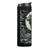 Oude weerwolf voor de volle maan thermosbeker (Gedraaid links)