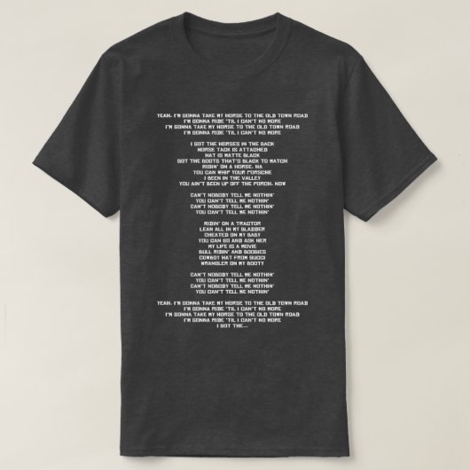 Oude wegtekst Long T-shirt (Design voorkant)