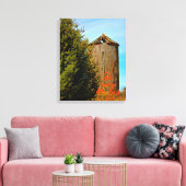 Oude weide Silo Wrapped Canvas Afdruk (Insitu (Woonkamer))