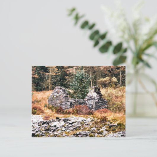 OUDE WELSH HUISJE BRIEFKAART (Staand voorkant)