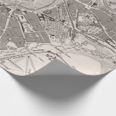 Oude Wenen Oostenrijk kaart (1849)  Wien Stad Cadeaupapier (Hoek)