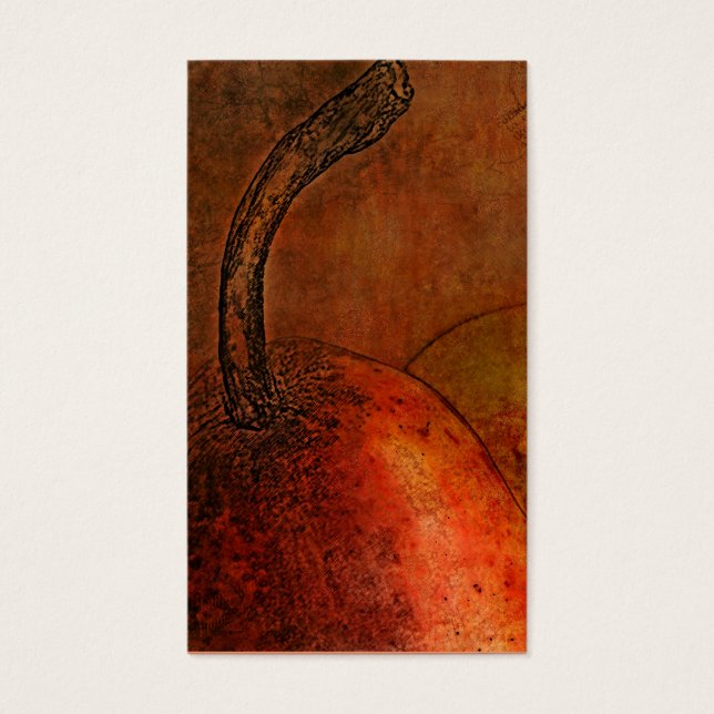 Oude wereld Art Pears Blank Visitekaartje (Voorkant)