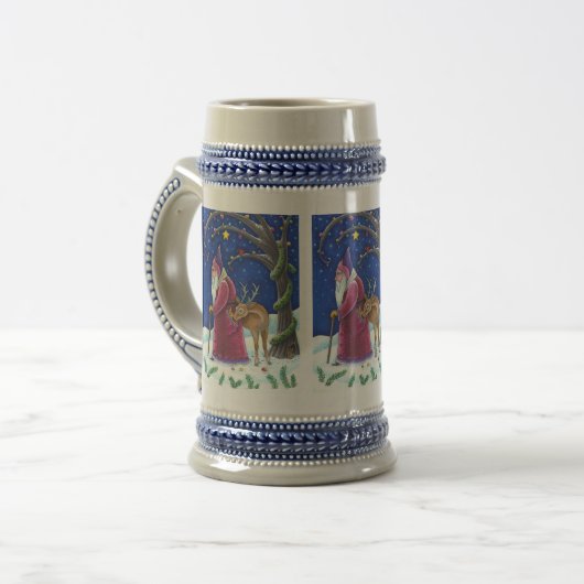 OUDE WERELD BELSNICKLE & HONGERIGE RENDIEREN, KERS BIERPUL (Voorkant links)