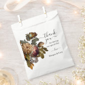 Oude Wereld Bloemen Bruiloft Bedankzakje (Geknipt)